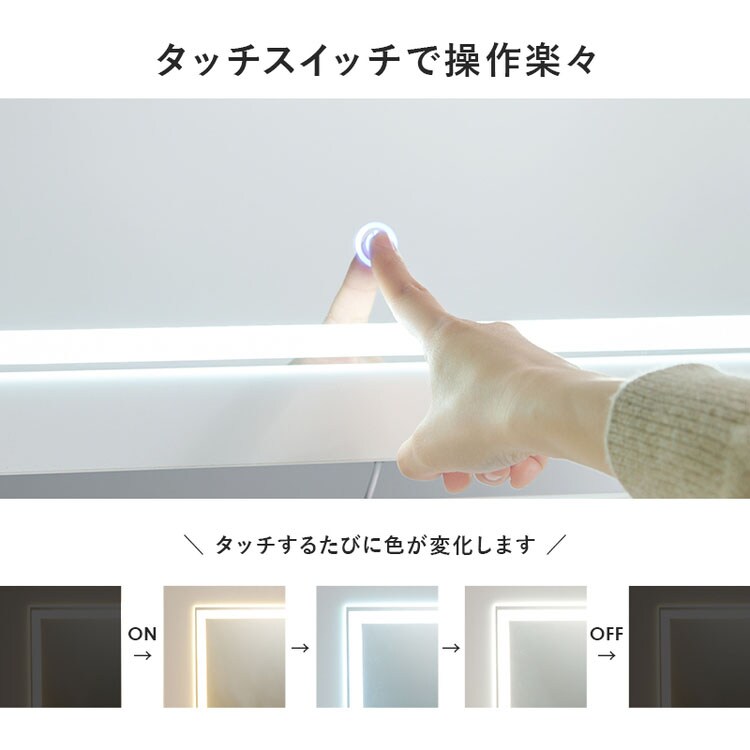コスメワゴン ホワイト MUD-6628WH