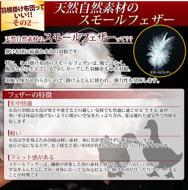 和式羽根寝具7点セットS ブラック