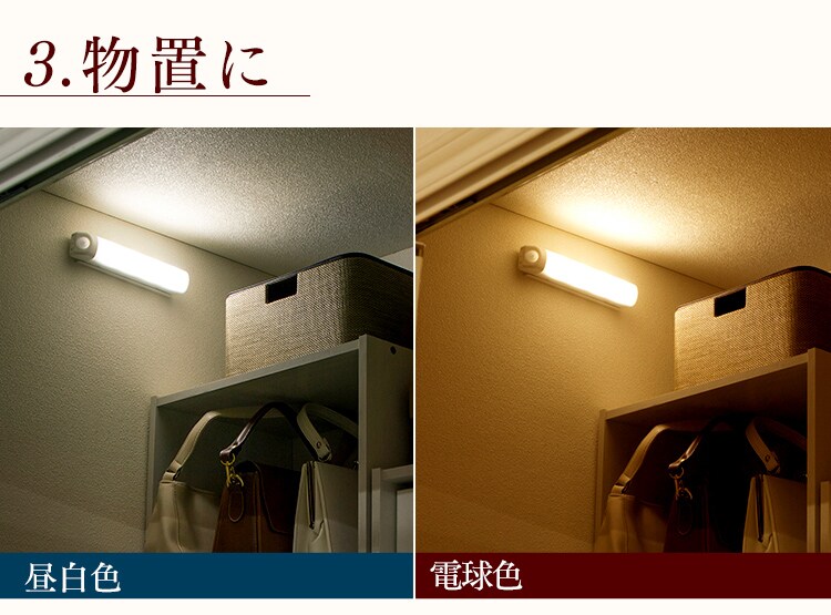 センサーライト LED 乾電池式 ウォールタイプ 電球色 BSL40WL