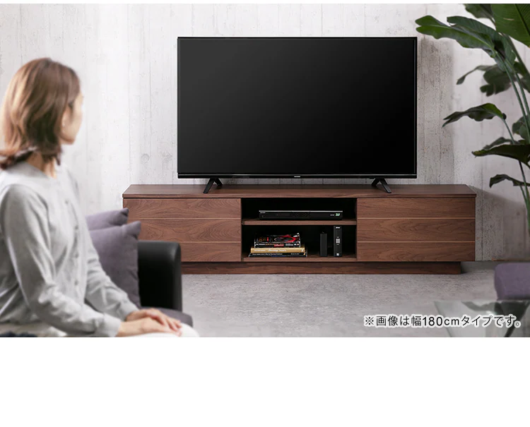 【時間帯指定不可】ボックステレビ台 125cm BTS-SD125U-N ナチュラル 9