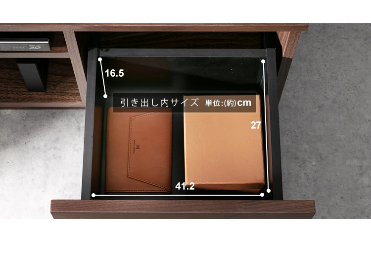 【時間帯指定不可】ボックステレビ台 125cm BTS-SD125U-N ナチュラル 18