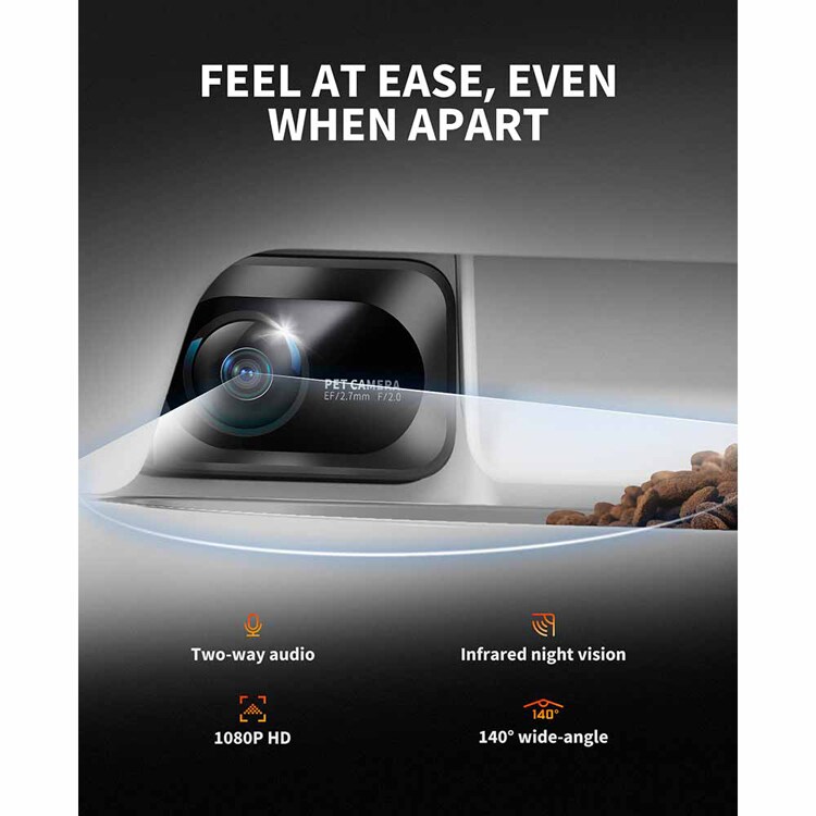 PETKIT カメラ付自動給餌器2タンク P591 【プラザセレクト】