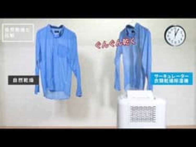 サーキュレーター衣類乾燥除湿機 デシカント式 20畳 8L 静音 1台3役 IJDC-K802