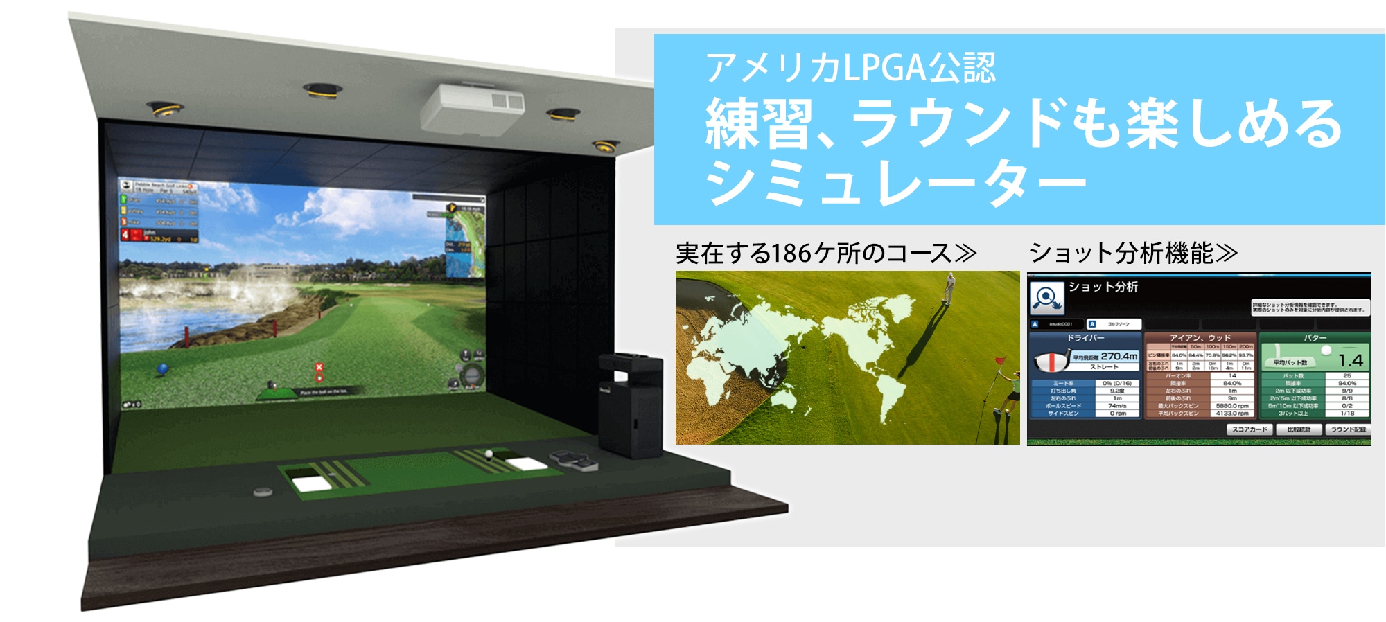 「まるでゴルフ場」な臨場感